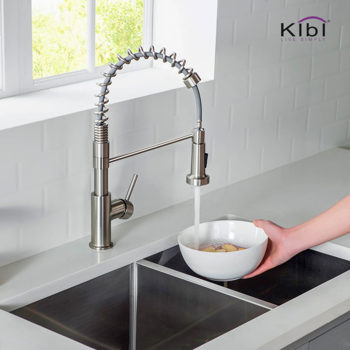 Lodi Single Handle High Arc Pull Down Kitchen Faucet – KKF2004