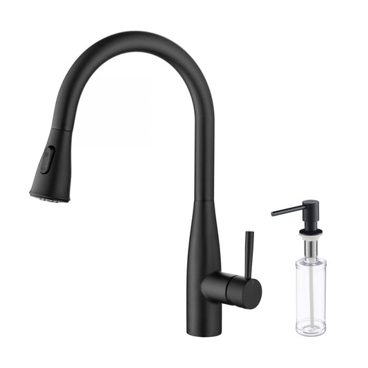 Bari-T Single Handle Pull Down Kitchen Sink Faucet