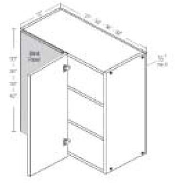 Blind Wall Cabinet 24 Wide 30 Inch Height