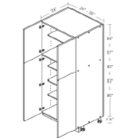 Kitchen Cabinet Pantry P2484