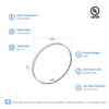 Blossom Oskar LED Mirror - Circle Round Mirror