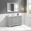 Grey Copenhagen 48 Inch Complete Set with Mirror and Counter + knobs  + faucet