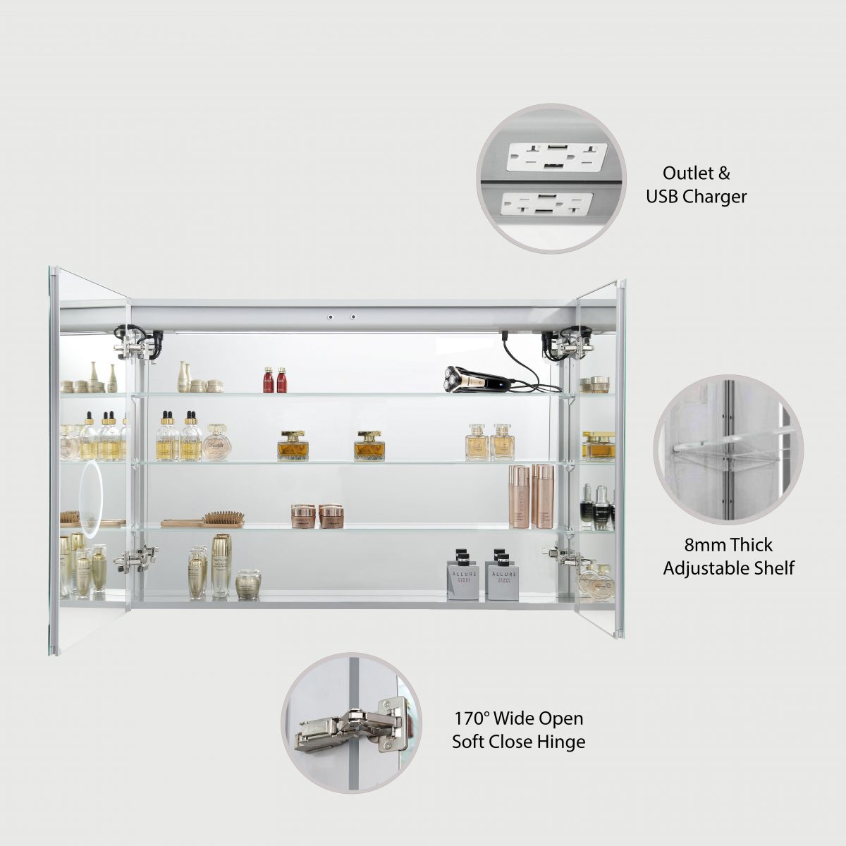 LED Medicine Cabinet - Asta Collection